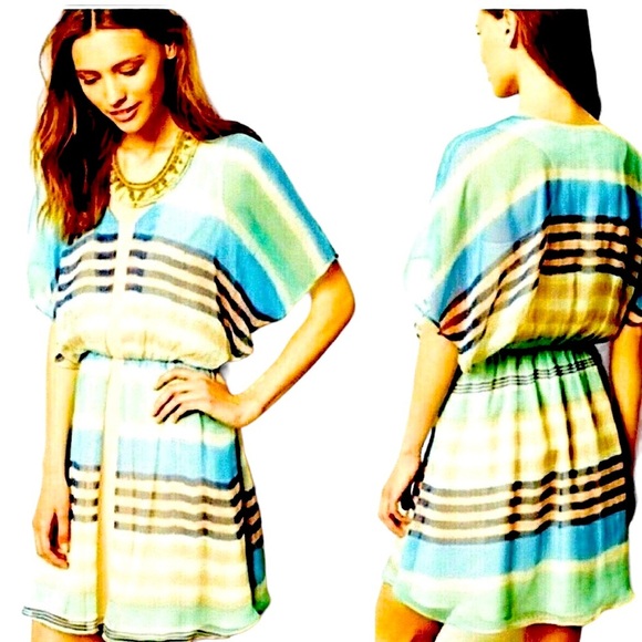 Meadow Rue Watercolors Flutter Dress - Picture 1 of 6